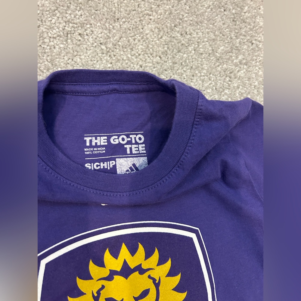 Adidas Kids Purple MLS Orlando City T-Shirt - Picture 4 of 5